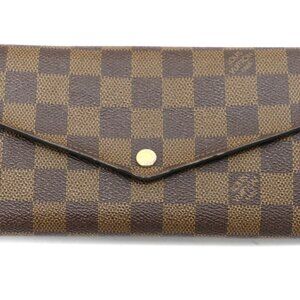 Louis Vuitton Damier Ebene Sarah Long Wallet